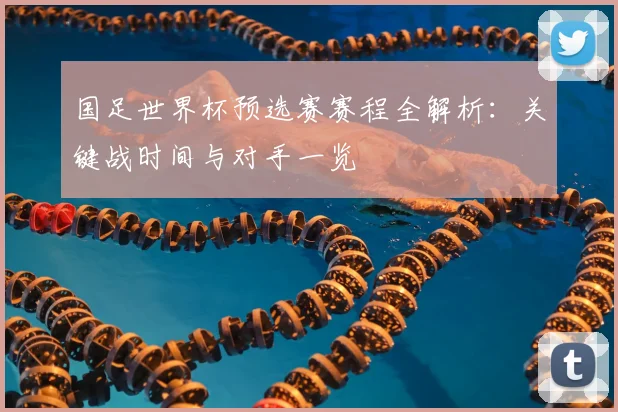 国足世界杯预选赛赛程全解析:关键战时间与对手一览